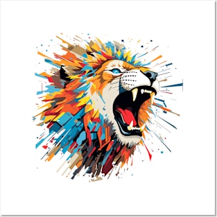 Lion Animal Freedom World Wildlife Wonder Abstract Posters and Art